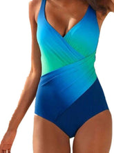 Load image into Gallery viewer, Digital printing rainbow stitching plus size sexy bikini
