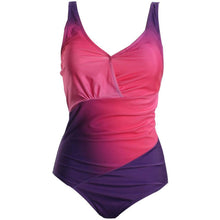 Load image into Gallery viewer, Digital printing rainbow stitching plus size sexy bikini
