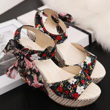 Load image into Gallery viewer, Summer Women Wedges heels Shoes Casual Thick Bottom
