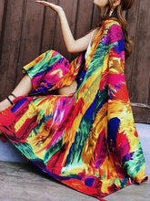 Load image into Gallery viewer, Fringed retro ethnic wind totem cotton and linen sunscreen shawl-5
