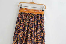 Load image into Gallery viewer, High Waistband Wide Tube Leg Pants Bohemian Print Waist Trousers
