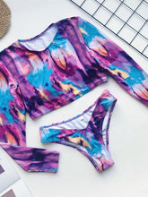 Load image into Gallery viewer, Tie-dye Color Slim Bikini Swimwear
