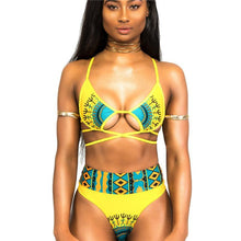 Load image into Gallery viewer, Printed Split Strap Bikini
