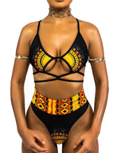 Load image into Gallery viewer, Printed Split Strap Bikini
