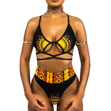 Load image into Gallery viewer, Printed Split Strap Bikini
