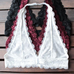 Sexy Hanging Neck Lace Vest