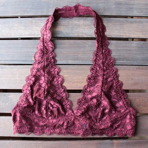 Sexy Hanging Neck Lace Vest