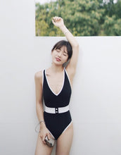 Load image into Gallery viewer, INS Stitched Siamese Sexy Bikini
