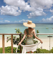 Load image into Gallery viewer, Sexy Floral One-Shoulder Twisted One Piece Swimsuit
