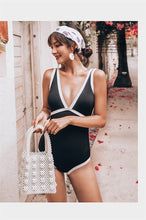 Load image into Gallery viewer, Sexy Stitching Triangle One Piece Swimsuit
