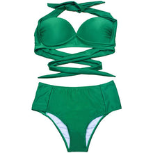 Load image into Gallery viewer, Solid Bikini Two Piece Set
