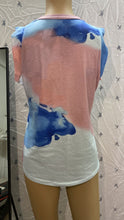 Load image into Gallery viewer, Women&#39;s Top Collar Tie-dye Printing Vest T-shirt
