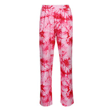 Load image into Gallery viewer, Women&#39;s Pink Purple Tie-Dye Casual Wide Leg Pants
