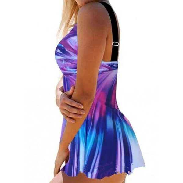 Women's One-piece Multicolor Sling Swimsuit