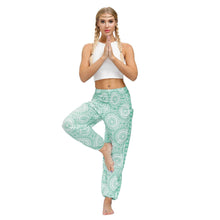 Load image into Gallery viewer, Bohemian new floral digital printing women&#39;s casual sports Yoga Pants loose corset pants wholesale
