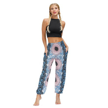 Load image into Gallery viewer, Bohemian new floral digital printing women&#39;s casual sports Yoga Pants loose corset pants wholesale
