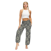 Load image into Gallery viewer, Bohemian new floral digital printing women&#39;s casual sports Yoga Pants loose corset pants wholesale
