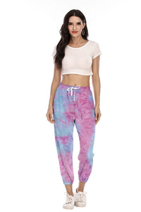 New Women's Tie-dye Casual Sweatshirt Sports Trousers