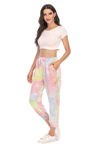 New Women's Tie-dye Casual Sweatshirt Sports Trousers