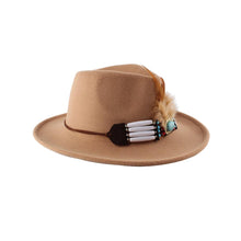Load image into Gallery viewer, New Style Female Fashion British Bazz Feather Top Hat
