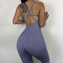 Load image into Gallery viewer, Aerial yoga jumpsuit training fitness beauty back ballet jumpsuit female.
