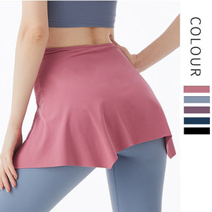 Summer New Yoga Clothes Sports Hip Cover Ins Online Celebrity Fitness Suit with Hip-covering Yoga Clothes for Women