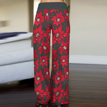 Load image into Gallery viewer, Flake Fashion Woman Digital Printing Loose casual Flower pattern pants wide leg yoga pants 234
