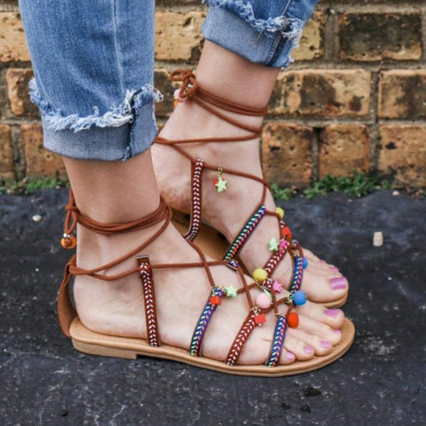 New Bohemia Summer Strap Flat Women Sandals