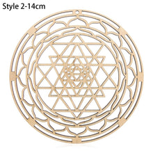 Load image into Gallery viewer, 1PC Flower of Life Shape Wooden Wall Sign Laser Cut Non-slip Coaster Set Wood Placemats Table Mat Round Cup Pad Art Home Decor
