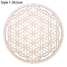 Load image into Gallery viewer, 1PC Flower of Life Shape Wooden Wall Sign Laser Cut Non-slip Coaster Set Wood Placemats Table Mat Round Cup Pad Art Home Decor
