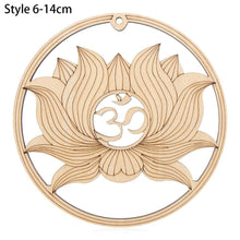 Load image into Gallery viewer, 1PC Flower of Life Shape Wooden Wall Sign Laser Cut Non-slip Coaster Set Wood Placemats Table Mat Round Cup Pad Art Home Decor
