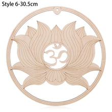 Load image into Gallery viewer, 1PC Flower of Life Shape Wooden Wall Sign Laser Cut Non-slip Coaster Set Wood Placemats Table Mat Round Cup Pad Art Home Decor
