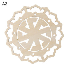Load image into Gallery viewer, 1PC Flower of Life Shape Wooden Wall Sign Laser Cut Non-slip Coaster Set Wood Placemats Table Mat Round Cup Pad Art Home Decor
