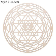 Load image into Gallery viewer, 1PC Flower of Life Shape Wooden Wall Sign Laser Cut Non-slip Coaster Set Wood Placemats Table Mat Round Cup Pad Art Home Decor
