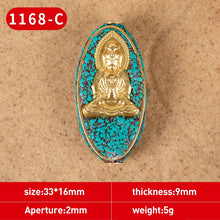Load image into Gallery viewer, 1Pc 15 Styles Retro Nepal Beads Handmade Red Coral Tibetan Bead Antique Golden For Jewelry Components Making DIY Bracelets
