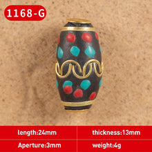 Load image into Gallery viewer, 1Pc 15 Styles Retro Nepal Beads Handmade Red Coral Tibetan Bead Antique Golden For Jewelry Components Making DIY Bracelets
