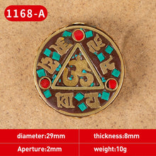 Load image into Gallery viewer, 1Pc 15 Styles Retro Nepal Beads Handmade Red Coral Tibetan Bead Antique Golden For Jewelry Components Making DIY Bracelets
