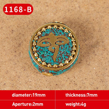 Load image into Gallery viewer, 1Pc 15 Styles Retro Nepal Beads Handmade Red Coral Tibetan Bead Antique Golden For Jewelry Components Making DIY Bracelets
