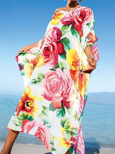Load image into Gallery viewer, Printed Loose Casual Beach Maxi Dress
