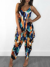 Load image into Gallery viewer, Printed Sleeveless Summer Jumpsuit Romper
