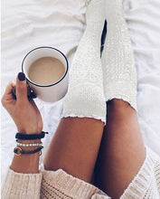 Load image into Gallery viewer, Lace over knee piles of stockings
