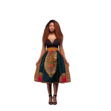 Load image into Gallery viewer, African Print High Waist Casual Skirt
