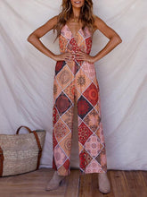 Load image into Gallery viewer, Print Spaghetti Strap Wide Leg Pants Jumpsuit Rompers
