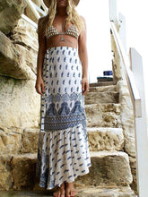 Load image into Gallery viewer, Boho Print High Waist Split Beach Skirt
