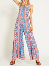 Load image into Gallery viewer, Printed Spaghetti Strap Wide Leg Pants Jumpsuit Rompers
