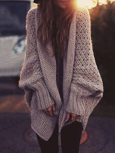 Knit Long Sleeve Loose Winter Outwear Tops Sweater