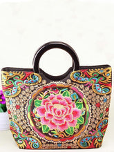 Load image into Gallery viewer, National Style Embroidery Double-Sided Embroidery Portable Versatile Bag
