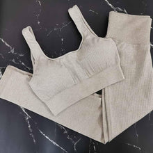 Load image into Gallery viewer, 2 Piece Set Workout Clothes for Women Sports Bra and Leggings Set Sports Wear for Women Gym Clothing Athletic Yoga Set
