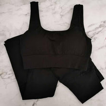 Load image into Gallery viewer, 2 Piece Set Workout Clothes for Women Sports Bra and Leggings Set Sports Wear for Women Gym Clothing Athletic Yoga Set
