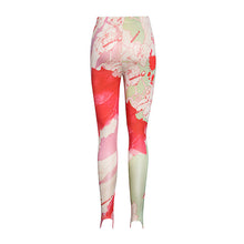 Load image into Gallery viewer, Retro Abstract Color Printing Tight Yoga Super Elastic High Waist Sports Fitness Pedal Pants Female Tide
